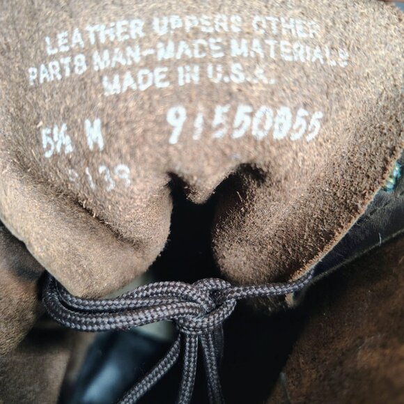 Vintage Abilene Boots Brown Leather Kiltie Packer Embroidered Aztec Size 5.5 - Picture 7 of 14